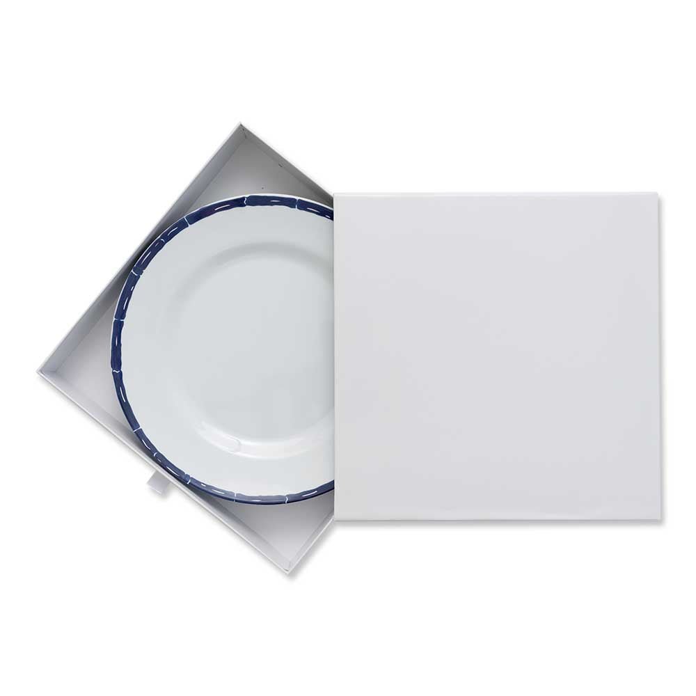 Blue Bamboo Melamine Dinner Plates (Set of 6)