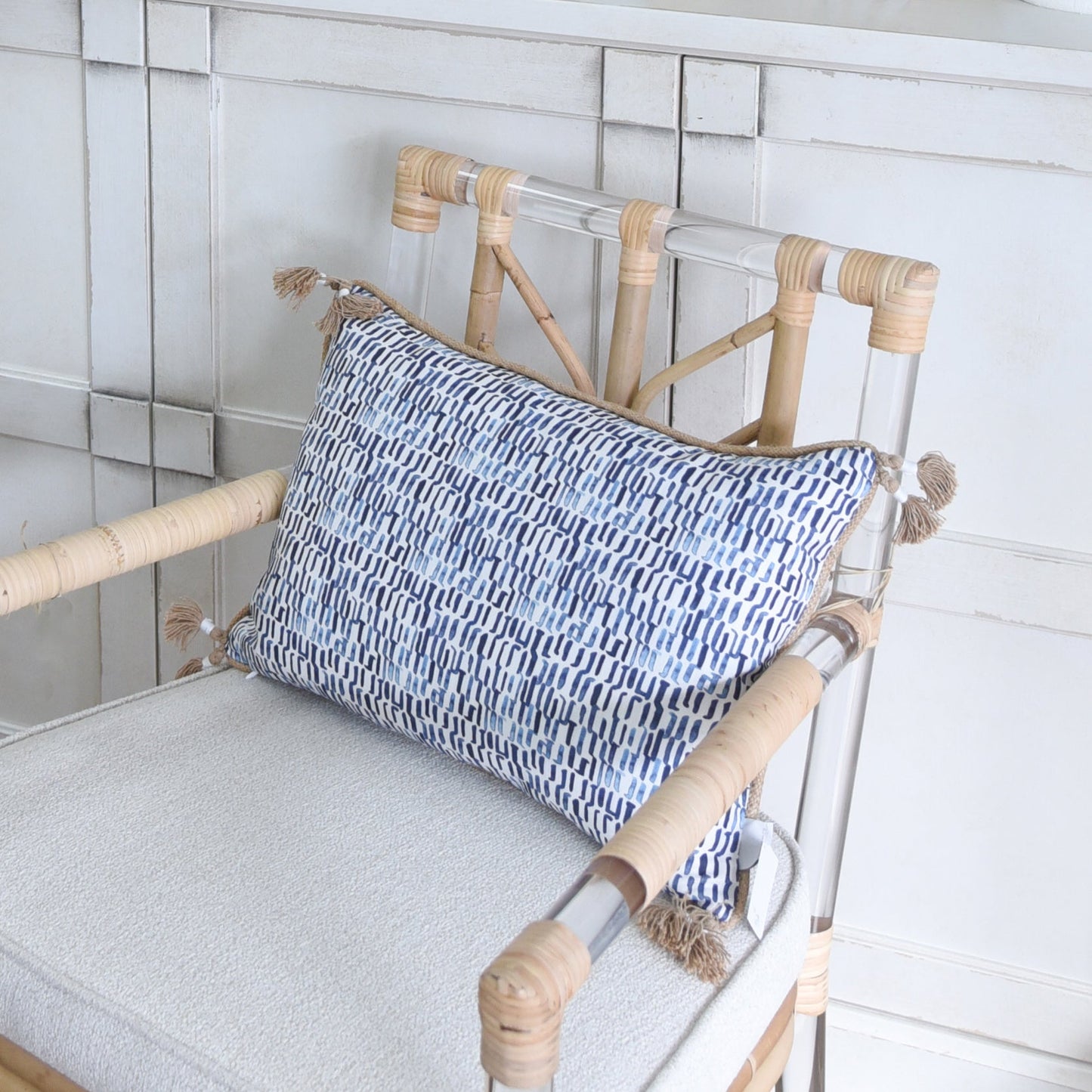 Cinder Blue Lumbar Pillow