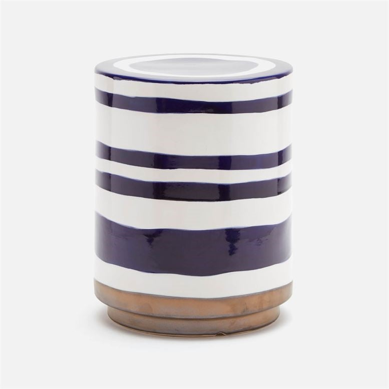 Belda Blue Ceramic Stool