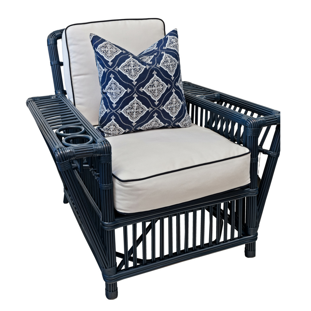 President’s Chair by Palecek in Porch Blue