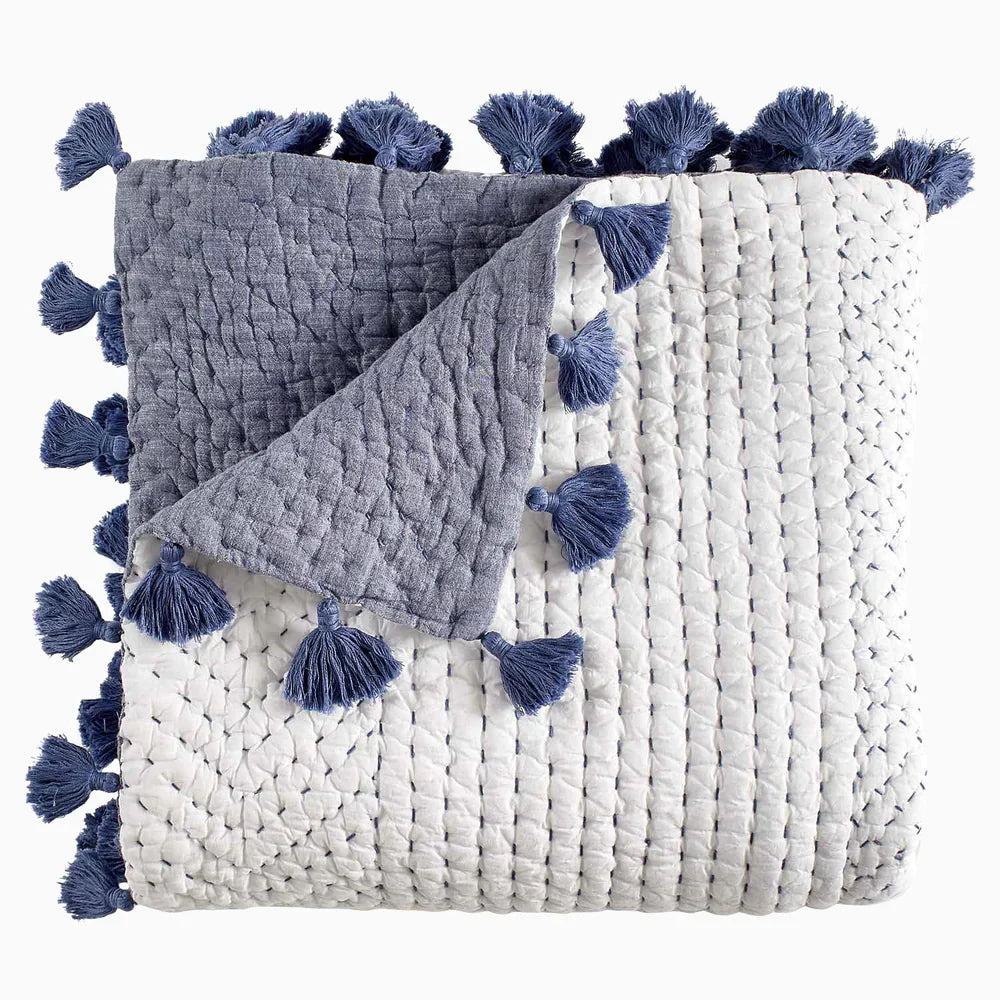 Sahati Indigo Throw by John Robshaw