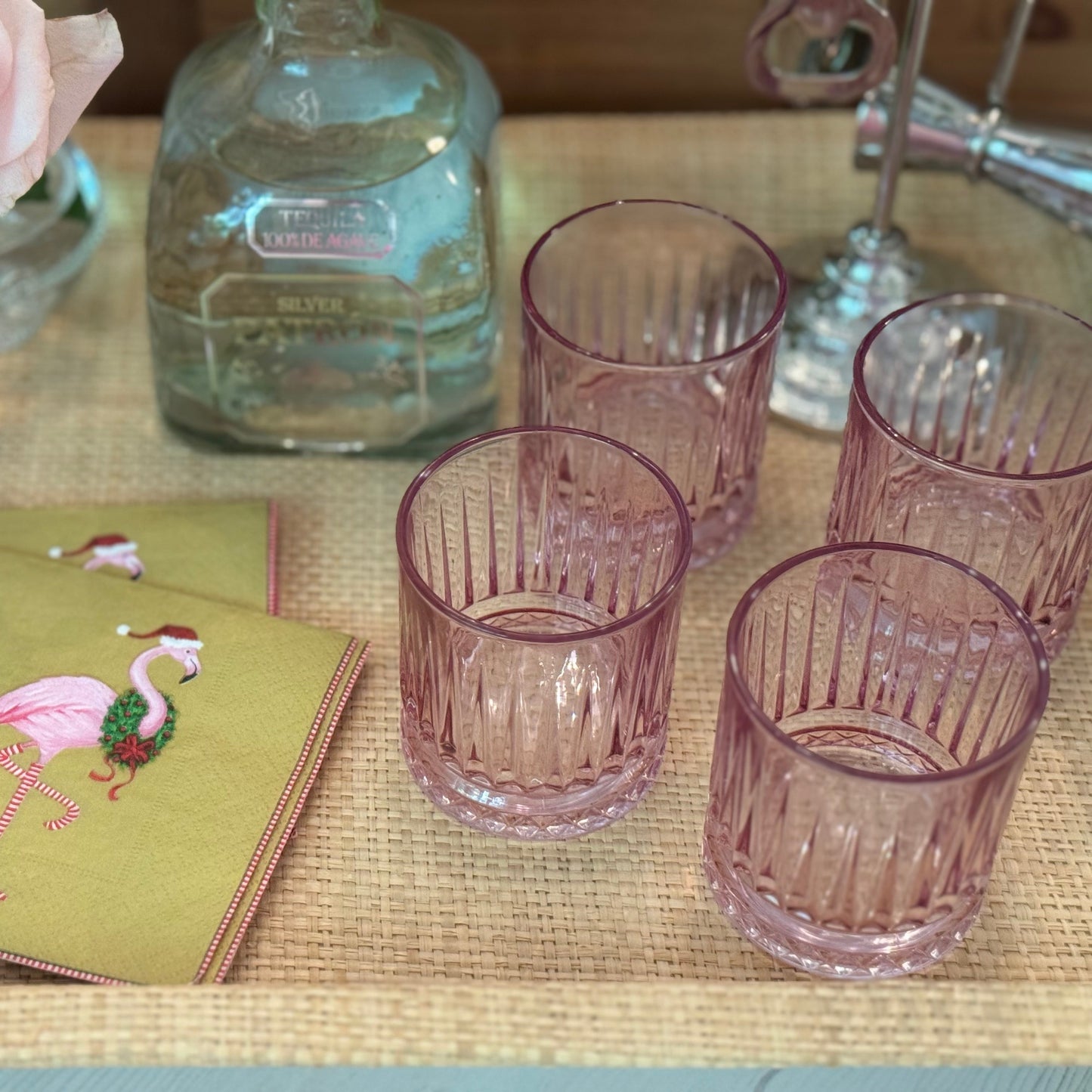 Aquarelle Pink Shot Glass - Set of 4