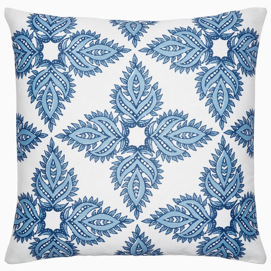 Maira Indigo Outdoor Pillow by John Robshaw