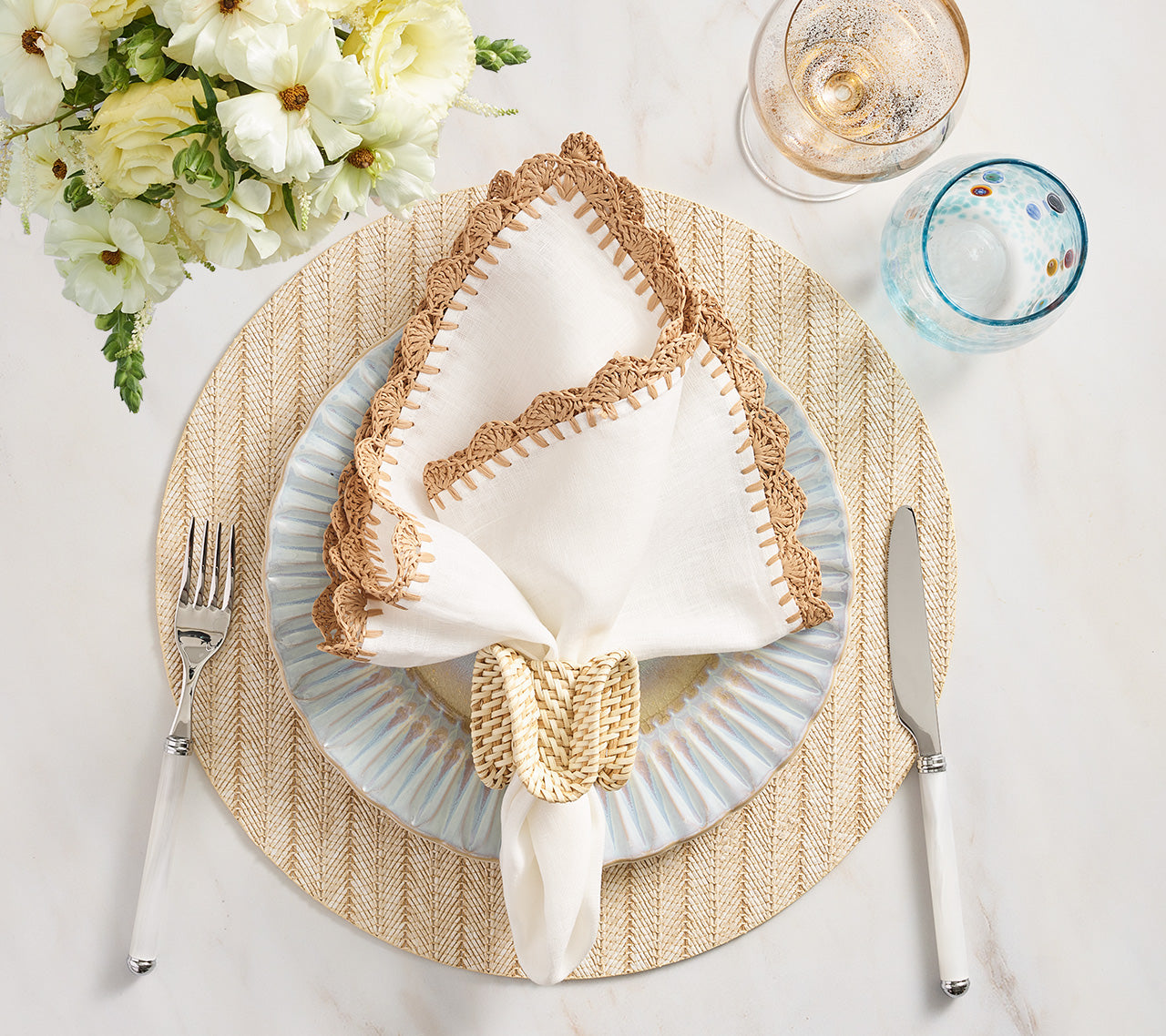 Herringbone Natural Placemats (Set of 4)