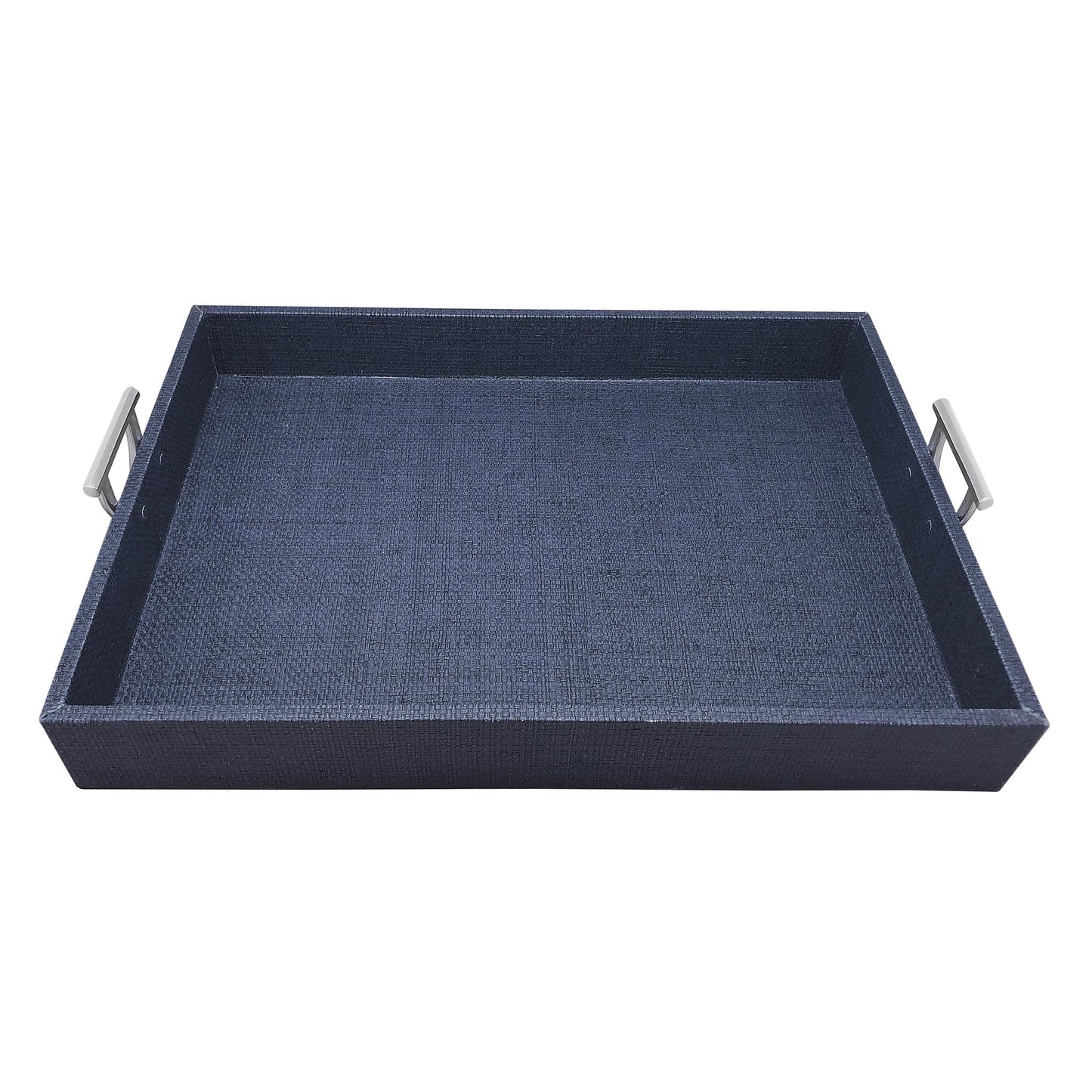 Grasscloth Tray in Sand or Indigo