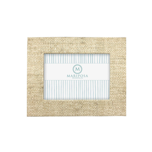 Sand Faux Grasscloth Frame