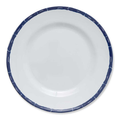 Blue Bamboo Melamine Dinner Plates (Set of 6)