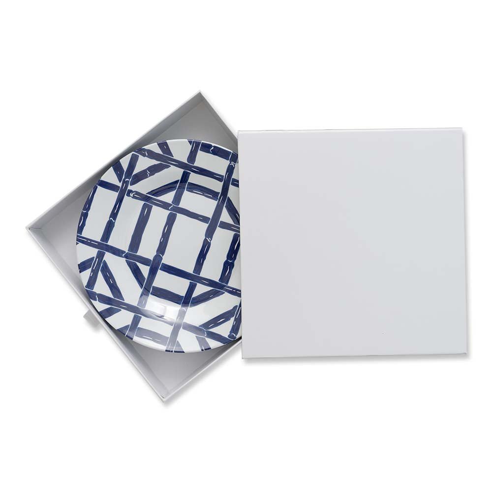 Blue Bamboo Melamine Lunch Plates (Set of 6)