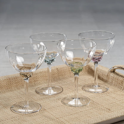 Colette Optic Martini/Cocktail Glass - Set of 4