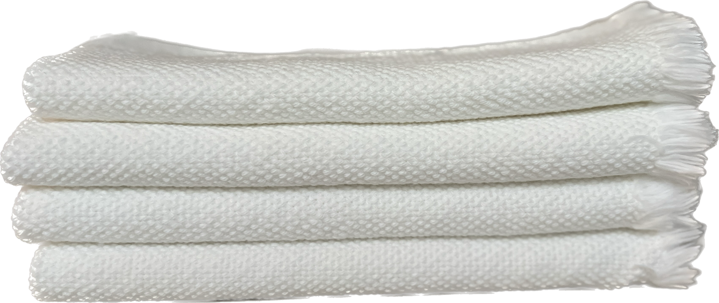 White Fringe Napkins-Set of 4