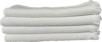 White Fringe Napkins-Set of 4