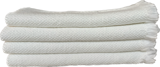 White Fringe Napkins-Set of 4
