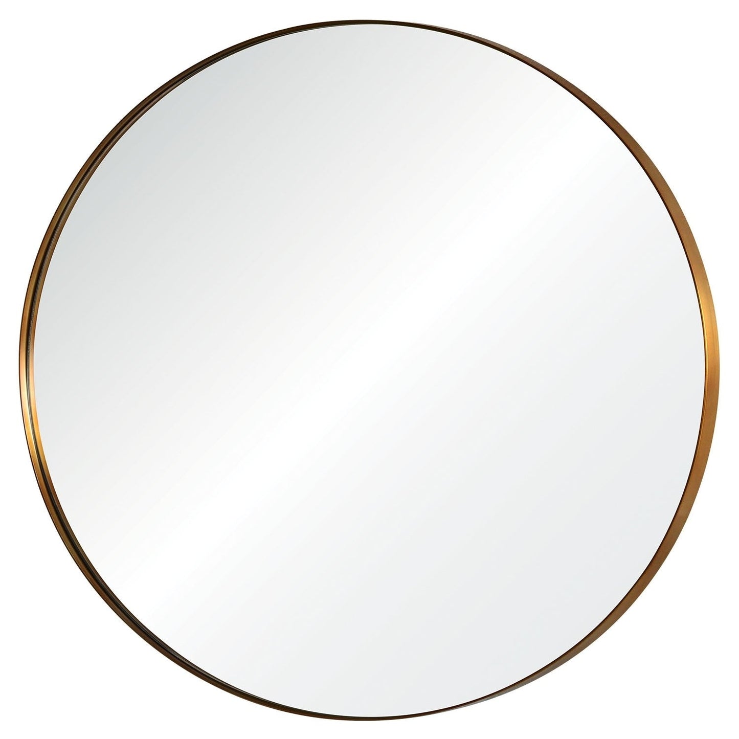 Round Antiqued Bronze Mirror