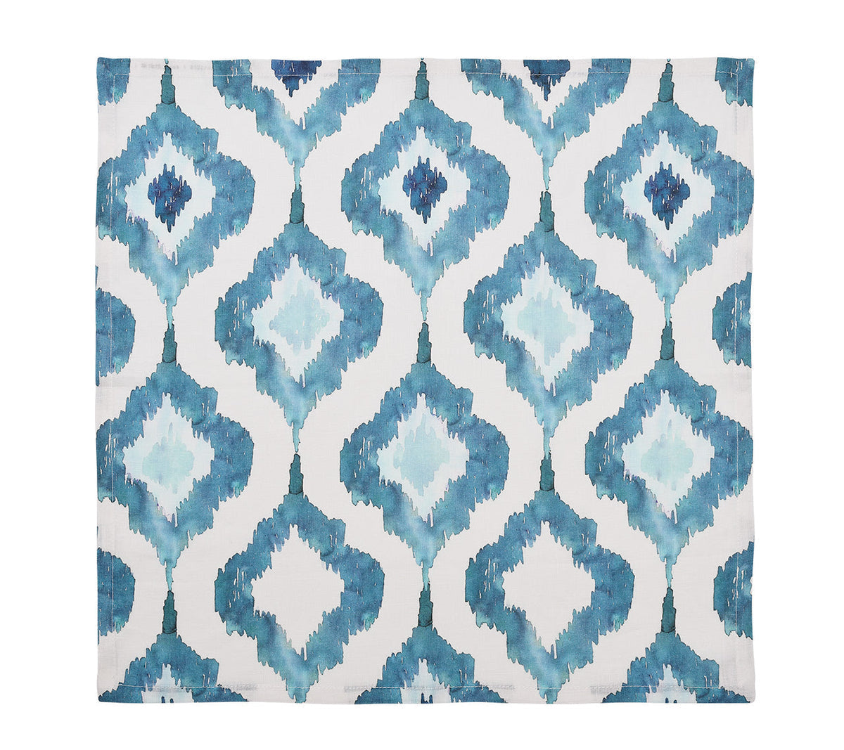 Watercolor Ikat Napkins - Blue (Set of 4)