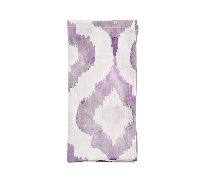 Watercolor Ikat Napkins - Lilac (Set of 4)
