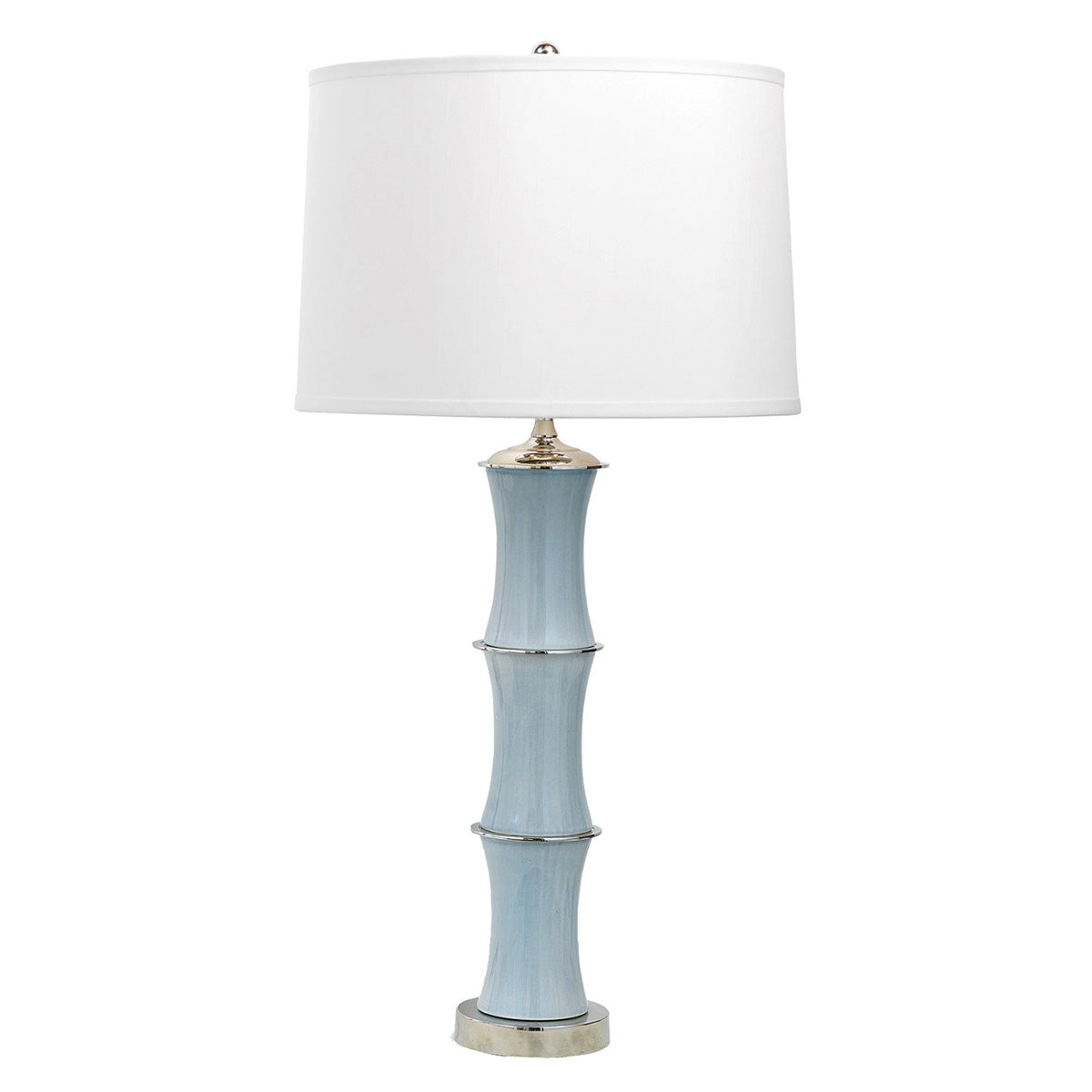 Rivoli Nickel Smoke Table Lamp