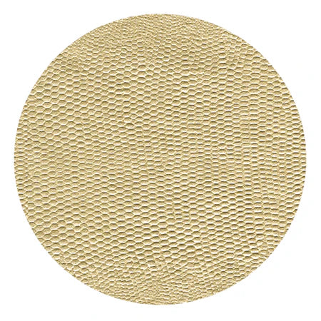 Faux Lizard Platinum Coaster Round 8 with Felt Back (Set of 8)