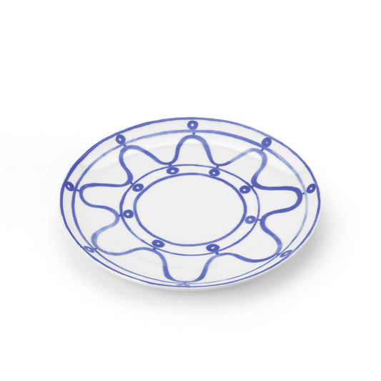 Blue Serenity Porcelain Dinner Plates (Set of 4)