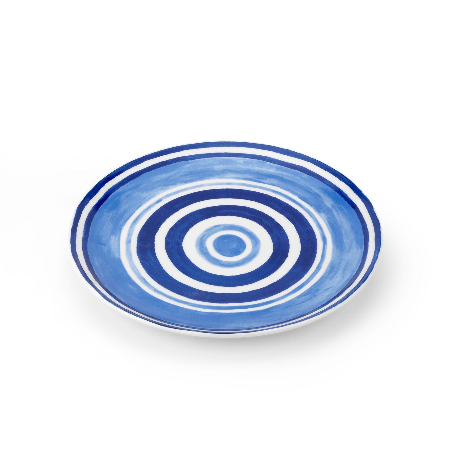 Blue Maze Porcelain Dinner Plates (Set of 4)
