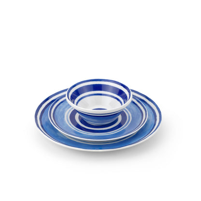 Blue Maze Porcelain Dinner Plates (Set of 4)