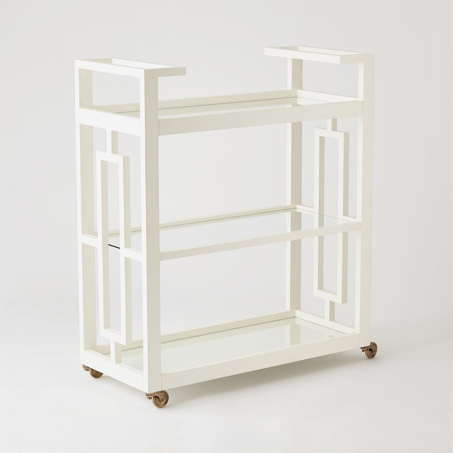 Grid Block Bar Cart - Navy