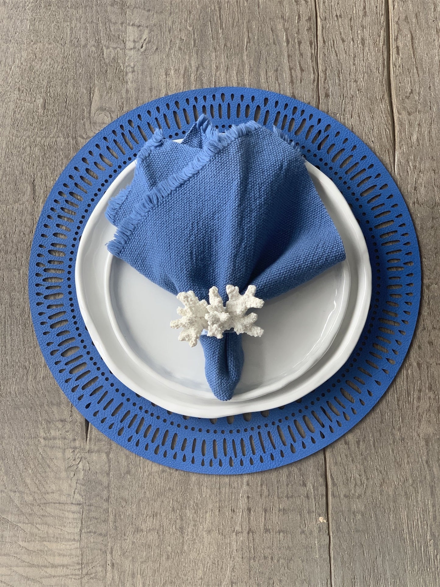 Coral Napkin Rings (Set of 6)