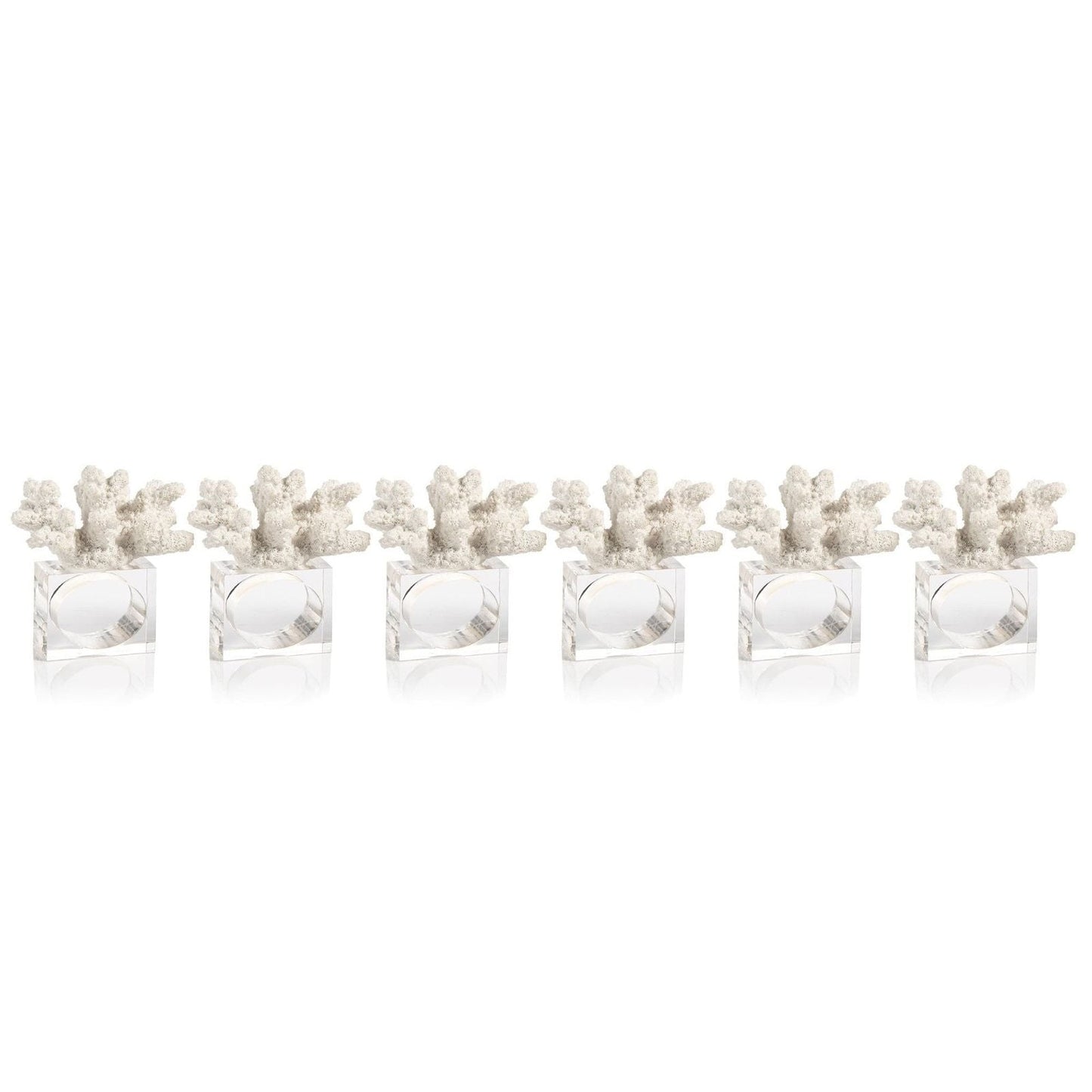 Coral Napkin Rings (Set of 6)