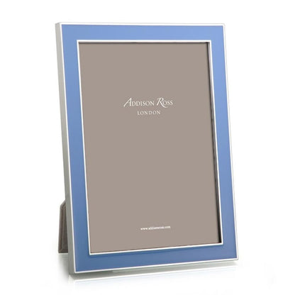 Periwinkle & Silver Enamel Photo Frame