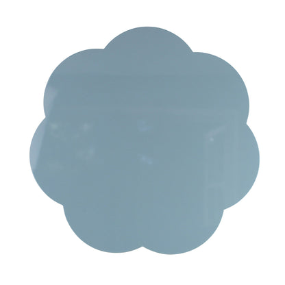 Chambray Blue Large Scallop Placemats (Set of 4)